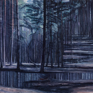 Zhu Xinyu, Mountain III, 2014, Huile sur toile, 120 x 170 cm