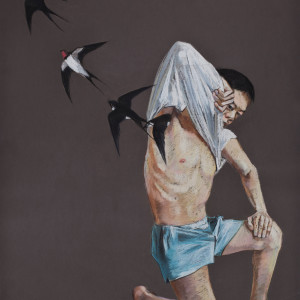 Wang Haiyang, Untitled n°22, 2010, Pastel sur papier, 75 x 55 cm