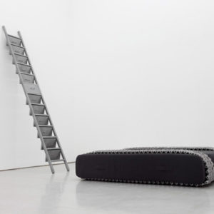 Gao Lei, A-712, 2013, Stainless steel and lock, 60 x 21 x 472 cm