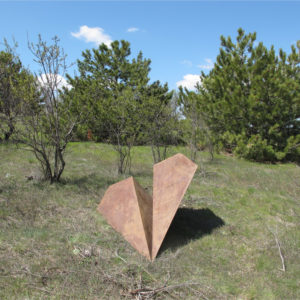 Mehmet Ali Uysal, Paper Plane, 2012, Iron, Dimensions variable