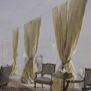 Fu Site, Politicians – Room victorien N01, 2013, Technique mixte sur papier, 120 x 110 cm, Collection privée