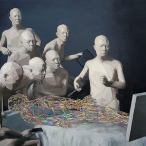 Miao Xiaochun, Fluoroscopy, 2012, Huile sur lin, 200 x 300 cm