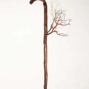 Myeongbeom Kim, Cane, 2013, Bois, technique mixte, 35 x 33 x 95 cm