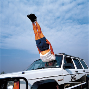 Li Wei, Falls – Falls To The Car, 2003, Inkjet Print, 100 x 100 cm