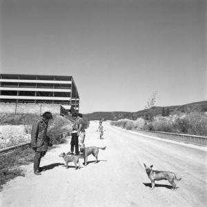 Wang Bing, Father and Sons n°04, 2014, Digital print of negative film, 100 x 100 cm