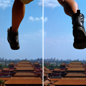 Li Wei, High Place – Walk Space, 2000, Impression jet d’encre, 120 x 170 cm