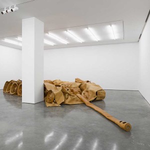 He Xiangyu, Tank, 2011-2013, Leather, 890 x 600 x 150 cm