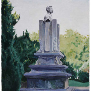 Gong Jiang, Statue Of A Left-wing Writer n°01, 2013, Acrylique sur toile, 120 x 97 cm