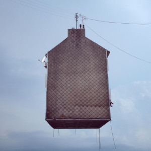 Laurent Chéhère, Flying Houses – Blind, 2012, Inkjet print, 120 x 120 cm
