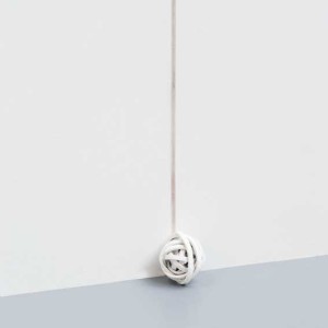 Simon Nicaise, Wall Ball, 2012, Mixed media, 225 x 6 x 8 cm