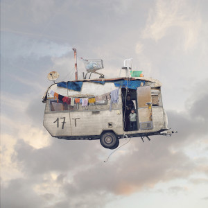 Laurent Chéhère, Flying Houses – Caravan, 2012, Inkjet print, 120 x 120 cm