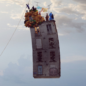 Laurent Chéhère, Flying Houses – The Great Illusion, 2012, Inkjet print, 120 x 120 cm