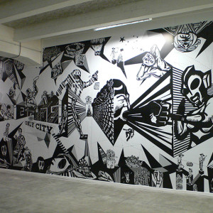 Liu Qingyuan, Only City-1, 2009, Affiche, 18 x 4 m