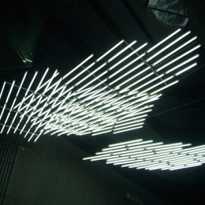 Li Jinghu, White Clouds, 2009, White fluorescent tubes, Dimensions variable