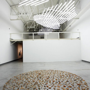 Li Jinghu, Counting Stars, 2009, Tiles, Dimensions variable