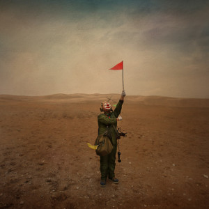 Maleonn, Little Flagman n°05, 2006, Impression numérique ultra giclée, 90 x 135 cm