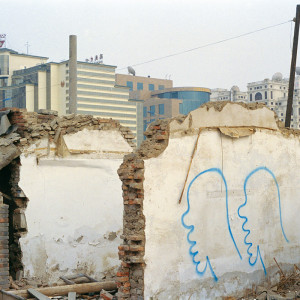 Zhang Dali, Dialogue, Beijing, 1999, Chromogenic color print, 100 x 150 cm