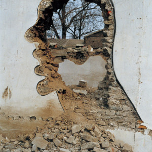 Zhang Dali, Dialogue, Beijing, 1999, Chromogenic color print, 100 x 150 cm