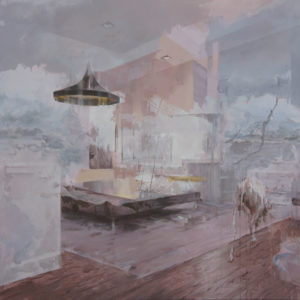 Fu Site, Intruder, 2016, Acrylique sur toile, 114 x 146 cm