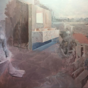 Fu Site, Strangers, 2016, Acrylique sur toile, 114 x 146 cm