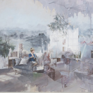 Fu Site, Disrupted Narrative, 2016, Acrylique sur toile, 151 x 200 cm, Collection privée