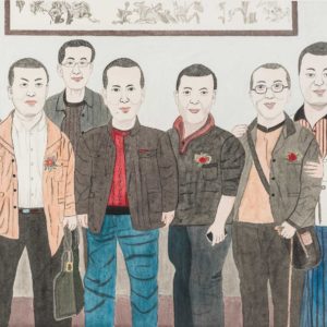 Shao Bingfeng, Huang Binhong, 2013, coloured pencil and ink on paper, 46 x 34 cm