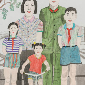 Shao Bingfeng, Untitled, 2014, coloured pencil and ink on paper, 108 x 68 cm