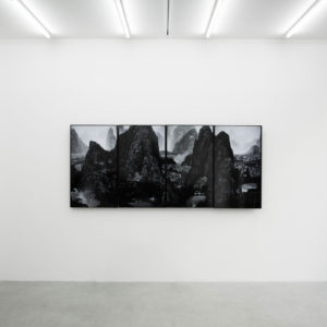 Yang Yongliang, Time Immemorial, exhibition view at Galerie Paris-Beijing