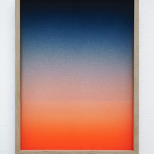 Sebastian Wickeroth, Untitled, 2016, Photographie, peinture au spray sur verre et cadre en bois, 37,5 x 38 cm