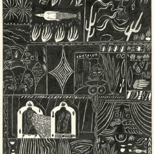Carlos Alfonso, Winds of botanics, 2018, dessin de la série Of Encounters, crayon sur papier, 28,5cm x 20cm