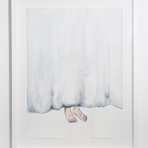 Volkan Aslan, Election 2, 2019, Aquarelle, collage sur papier, 117 x 84 cm