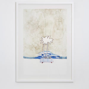 Volkan Aslan, Chapter – 7, 2019, Aquarelle, collage sur papier, 117 x 84 cm