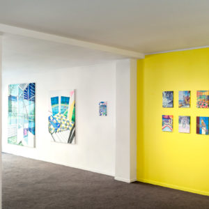 Marion Charlet, Vue d’exposition,  Là Bas, Patio Opéra, Art Collector, 2018, Paris, France