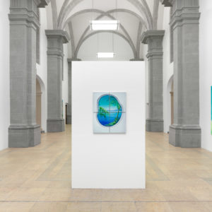 Vue d’exposition « Marion Charlet / David Hockney, De La Couleur Avant Toute Chose », 2020, Thonon-les-Bains, France