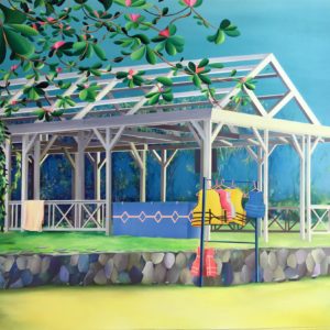 Marion Charlet, I will rest there, 2017, Watercolor, 110×160 cm