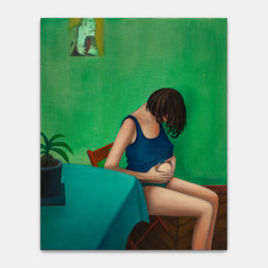 Dorian Cohen, Sans titre, 2020, huile sur toile, 33 x 41 cm. Photo Romain Darnaud