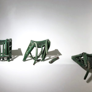 Zhuo Qi, Dance of Chairs, 2018, Porcelain