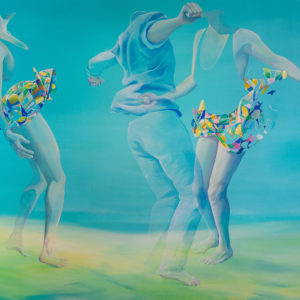 Marion Charlet, The hidden language of the soul, 2020, Acrylique sur toile, 180 x 230 cm