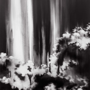 Lucia Tallová, Clouds, 2020, Acrylique et encre sur toile, 270 x 210 cm