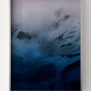 Sebastian Wickeroth, Untitled, Spray paint on glass and aluminium frame, 48,5 x 36,5 x 4 cm