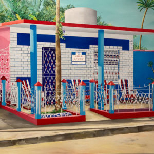 Marion Charlet, Bonnes vacances, 2021, Acrylique sur toile, 145 x 187 cm