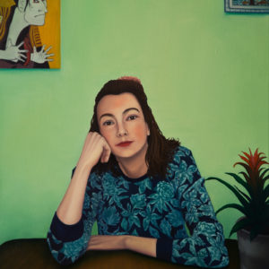 Dorian Cohen, Untitled, 2021, Huile sur toile, 74 x 60 cm. Photo: Suzan Brun. Collection privée.