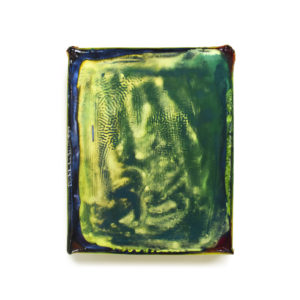 Cledia Fourniau, 2419 series – mat, 2021. Acrylic ink, dye, mica and varnish on canvas. 24,5 x 19,3 cm