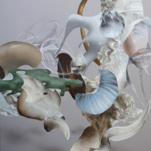 Fu Site, Emperor II, 2021. Arylique sur toile. 130 x 97 cm.