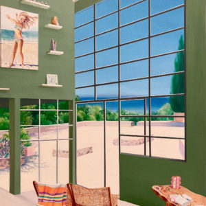 Marion Charlet, Icone, 2021. Acrylique sur toile, 75 x 64 cm.