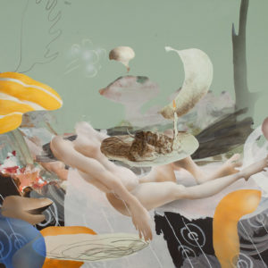Fu Site, Nude, 2021. Acrylique sur toile, 90 x 116 cm.