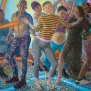 Marion Bataillard, Tout s’accomplit, 2020 – 2021, Tempera on canvas, 147 x 170 cm