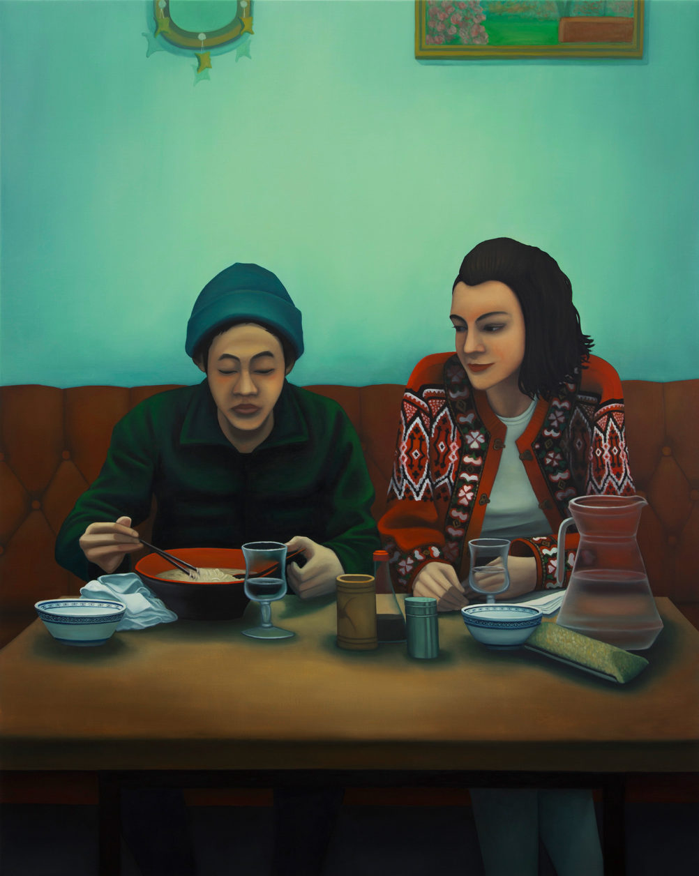 Dorian_Cohen_Le_restaurant_de_sushis_2020_huilesurtoile_130x162cm_Courtesy PARIS-B