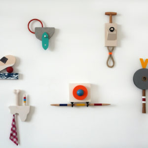 Jacques Julien, Patères series, 2021. Mixed media.