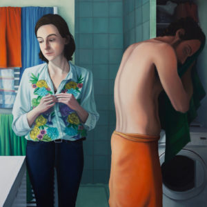 Dorian Cohen, Sans titre, 2022, 134 x 184, huile sur toile, Collection privée